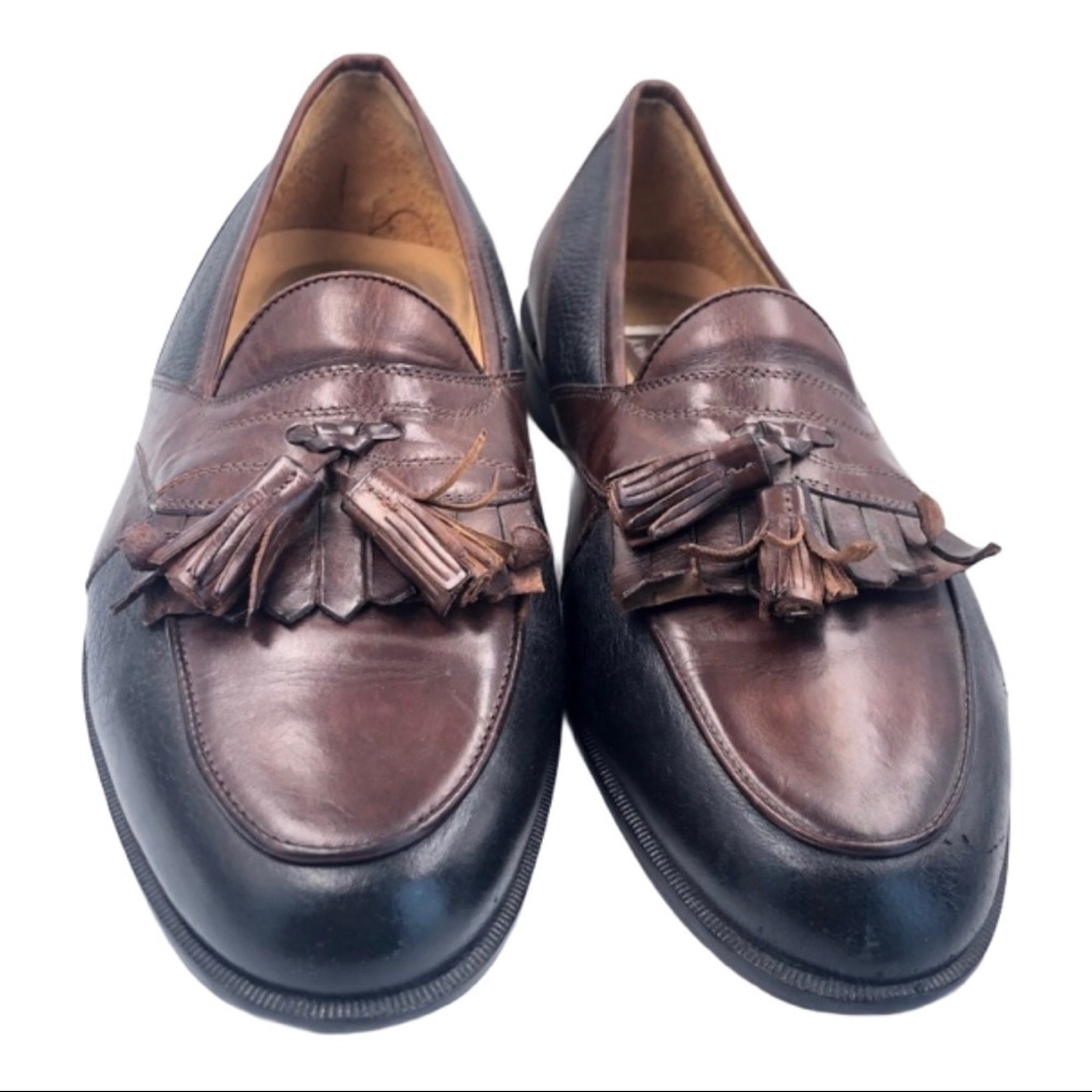 Johnston & Murphy Brown Gun Metal Gray Loafer 11M